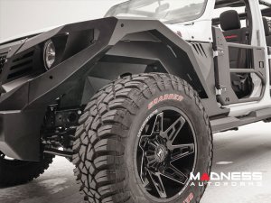 Jeep Wrangler JL Fender Flares - Fab Fours - Front - Fender Liners For Base System